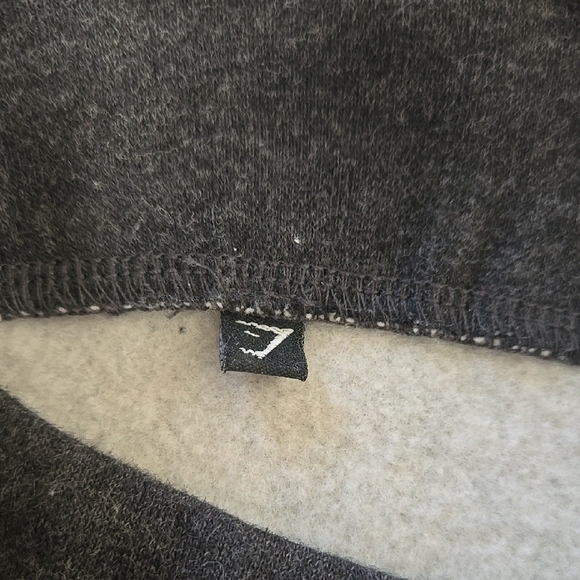 Gymshark Dark Grey Mock Neck Longline Sweatshirt Small Sporty Athleisure Casual - Picture 3 of 6